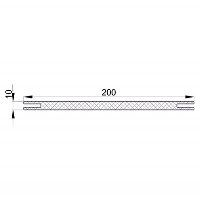 Добор эмаль Ral9003 белый 200*10*2070, телескоп /ИД/