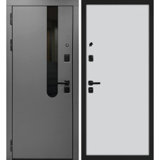 Входная дверь Комета/Гладкая -- Бархат графит / Агат