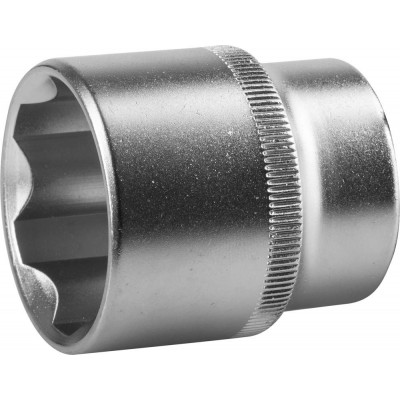 Торцовая головка Зубр Мастер (1/2″), Хромованадиевая сталь, Cr-V, Super Lock, хроматированное покрытие, 32 мм, 27725-32_z02