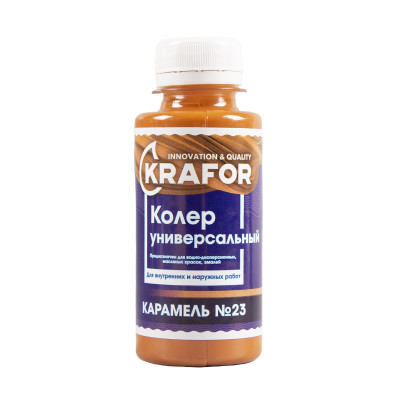 Колер универсальный Krafor №23, карамель, 100 мл
