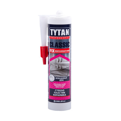 Клей монтажный Титан Professional Classic Fix, 310 мл, прозрачный