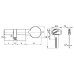 CW70, Цилиндровый механизм перфо к/в, Фуаро, Fuaro (D-PRO502/70) D-PRO5002 Knob70 (30+10+30)мм, Латунь, PB, 5 ключей
