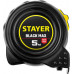 Стаер, Stayer BlackMax 5м / 19мм рулетка в ударостойком полностью обрезиненном корпусе и двумя фиксаторами, 3410-05_z02