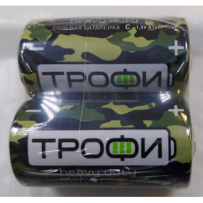 Батарейка R14 C 1.5V, Высокой мощности, Heavy Duty, GP GreenCell
