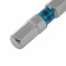 Бита HEX 6*50 мм, магнитная, тип хвостовика E 1/4″, сталь S2, ВирлПауер, WhirlPower 966-21-050060