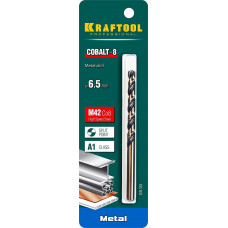Сверло по металлу 6.5*101мм Крафтул, Kraftool Cobalt, HSS-Co(8%), Кобальт М42(S2-10-1-8), 29656-6.5 Сверло по металлу 6.5*101мм Крафтул, Kraftool Cobalt, HSS-Co(8%), Кобальт М42(S2-10-1-8), 29656-6.5