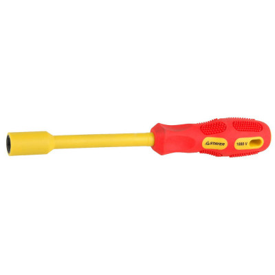 Отвертка Стаер, Stayer Insulated Max-Grip диэлектрич, Хромованадиевая сталь, Cr-V, HEX 11x125мм, 25829-11-125 G
