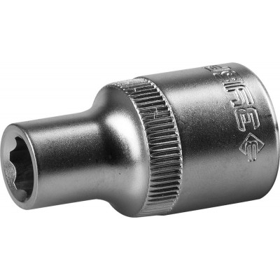 Торцовая головка Зубр Мастер (1/2″), Хромованадиевая сталь, Cr-V, Super Lock, хроматированное покрытие, 8 мм, 27725-08_z02