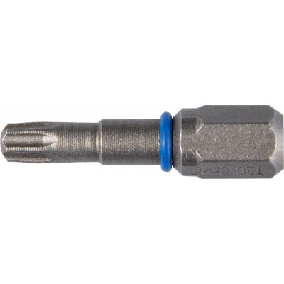 Бита TORX 10*25 мм, магнитная, тип хвостовика E 1/4″, хромомолибденовая сталь, Cr-Mo, Зубр Эксперт 26015-10-25-2