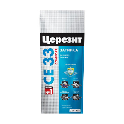 Затирка Церезит CE 33 Комфорт №52, какао, 2 кг