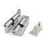 NW80, Цилиндровый механизм английский к/в, Фуаро, Fuaro (100 CM/80) 1000CM Knob80 (35+10+35)мм, Хром, CP, 3 ключа