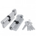 CW60/50, Цилиндровый механизм перфо к/в, Фуаро, Fuaro (200 ZM/110) 2000ZM Knob110 (45+10+55)мм, Хром, CP, 5 ключей