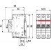 Выключатель автоматический ABB SH203L 3 полюсный C 50А