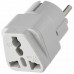 Переходник сетевой универсальный с/з, 16А, ГоПауер, GoPower 25058