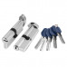 CW70, Цилиндровый механизм перфо к/в, Пунто, Punto (Z402/70) Z4002 Knob70 (30+10+30)мм, хром, CP, 5 ключей