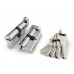 CW70, Цилиндровый механизм перфо к/в, Фуаро, Fuaro (R602/70) R6002 Knob70 (30+10+30)мм, Хром, CP, 5 ключей