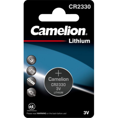 Батарейка CR2330 3V, Литиевый, Хамелион, Camelion