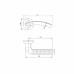 Ручка Пунто, Punto раздельная R.TL54.Logica (Logica TL) 140mm ABG-6 зеленая бронза