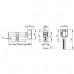 CW110, Цилиндровый механизм перфо к/в, Пунто, Punto (Z402/110) Z4002 Knob110 (50+10+50)мм, хром, CP, 5 ключей