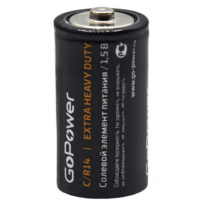 Батарейка R14 C 1.5V, Высокой мощности, Heavy Duty, Кодак, Kodak Extra