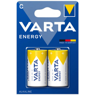 Батарейка LR14 C 1.5V, Алкалиновый, Варта, Varta Energy