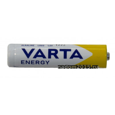 Батарейка мизинчиковая LR03 AAA 1.5V, Алкалиновый, Варта, Varta Energy