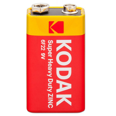 Батарейка Крона 6F22 9V, Высокой мощности Кодак, Heavy Duty Kodak Extra