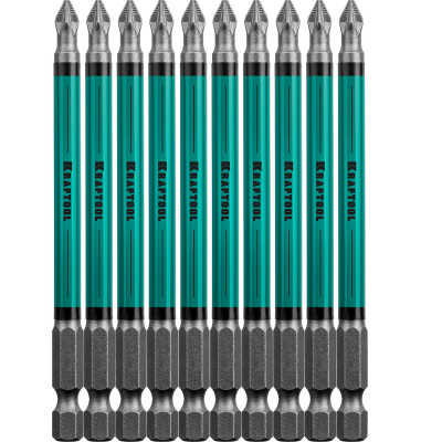 Бита PZ2*100 мм, магнитная, Крафтул Оптимум, Kraftool Optimum 26124-2-100-10