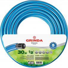Поливочный шланг 1/2″, 25 атм, трёхслойный, армированный, Гринда, Grinda Classic 8-429001-1/2-30_z02