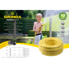 Поливочный шланг 3/4″, 25 атм, трёхслойный, армированный, Гринда, Grinda Комфорт 8-429003-3/4-50