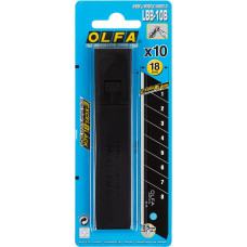 Лезвие Olfa Black 18мм, 10шт, LBB-10B