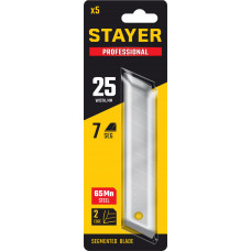 Стаер, Stayer 25мм, 5 шт, сегментированные лезвия, Professional, 09179-S5