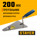 Стаер, Stayer 200мм, нержавеющее полотно, деревянная рукоятка, кельма треугольник, Professional, 0831-2