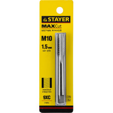 Стаер, Stayer М10х1.5, метчик для сквозных отверстий, одинарный, 28020-10-1.5