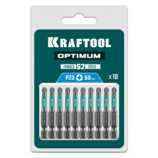 Бита PZ3*50мм, магнитная, Крафтул Оптимум, Kraftool Optimum 26124-3-50-10 Бита PZ3*50мм, магнитная, Крафтул Оптимум, Kraftool Optimum 26124-3-50-10