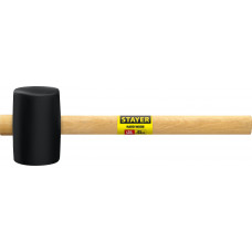 Киянка 450г, чёрная, резиновая, деревянная рукоятка, Stayer 20505-65