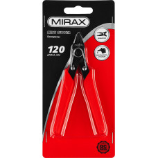 Бокорезы 120мм, мини, красные пластиковые ручки, Миракс, Mirax 22136-5