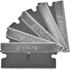 Лезвия Стаер, Stayer Master сменные для скребков 0853, 08533, 08535, тип Н01, 40мм, 5шт, 08549-S5_z01