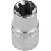 Головка торцовая 1/2″, E-TORX E16, хромованадиевая сталь, Cr-V, хроматированное покрытие, Зубр Мастер 27719-16