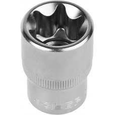 Головка торцовая 1/2″, E-TORX E20, хромованадиевая сталь, Cr-V, хроматированное покрытие, Зубр Мастер 27719-20