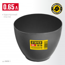 Чашка для гипса, 0.7л, Ø120*90мм, высокая, Stayer 0608-1 Чашка для гипса, 0.7л, Ø120*90мм, высокая, Stayer 0608-1