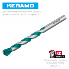 Сверло по керамограниту 6*100мм, твердосплав КС, Крафтул Керамо, Kraftool Keramo 29175-100-6 Сверло по керамограниту 6*100мм, твердосплав КС, Крафтул Керамо, Kraftool Keramo 29175-100-6