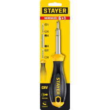Комбинированная отвертка Стаер, Stayer Hercules 6-in-1, 2517